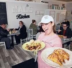 Mal in her restaurant 