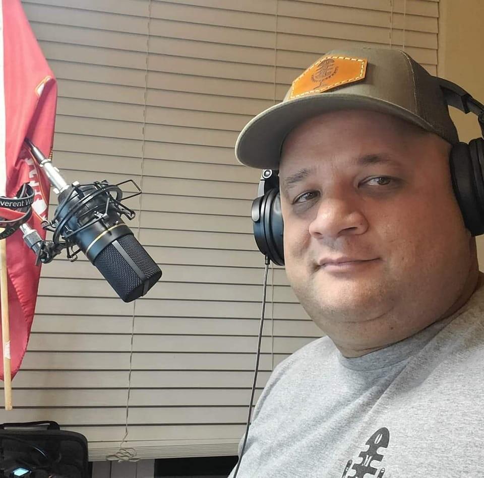 Travis Partington at the studio