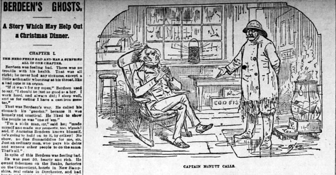 Berdeen's Ghosts from the December 24, 1886 edition of The Boston Daily Globe 