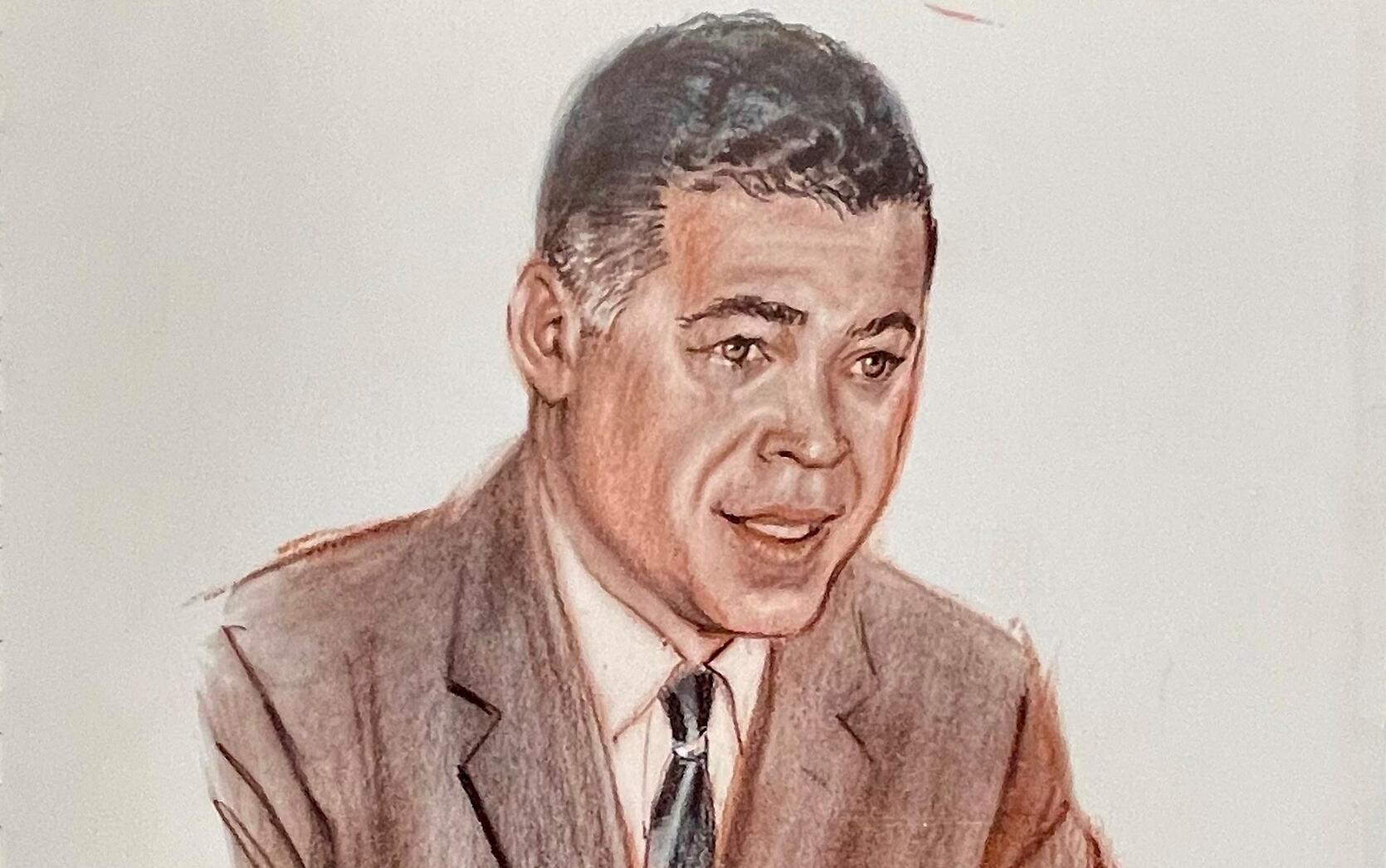 Portrait from the cover of 1965 souvenir booklet commemorating Edward W. Brooke's birthday