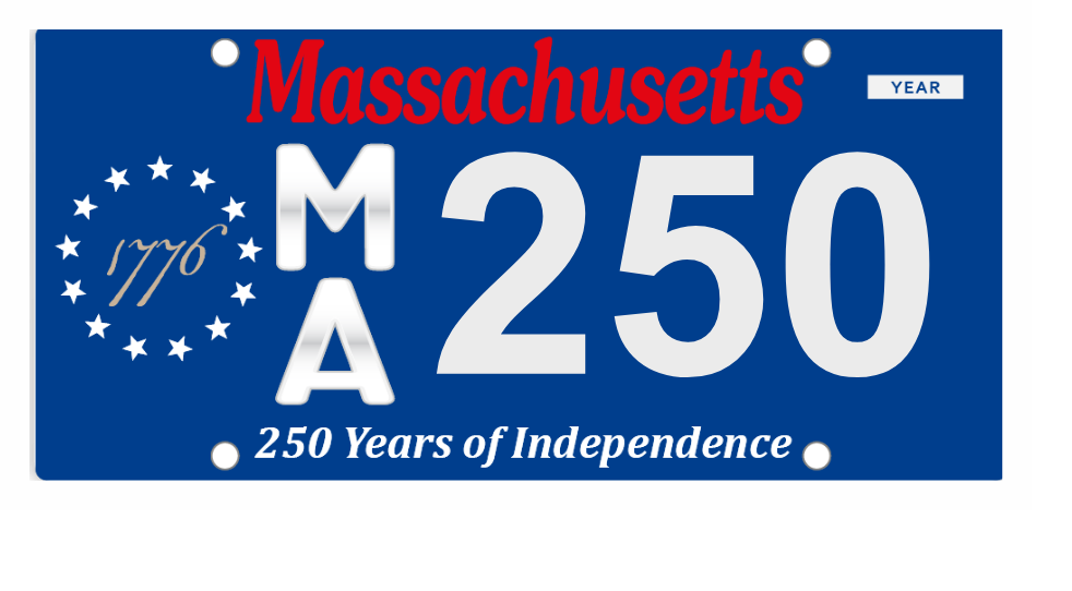 Picture of 250th license plate 