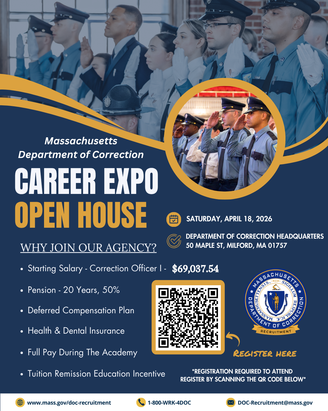 Event flyer advertising the DOC event