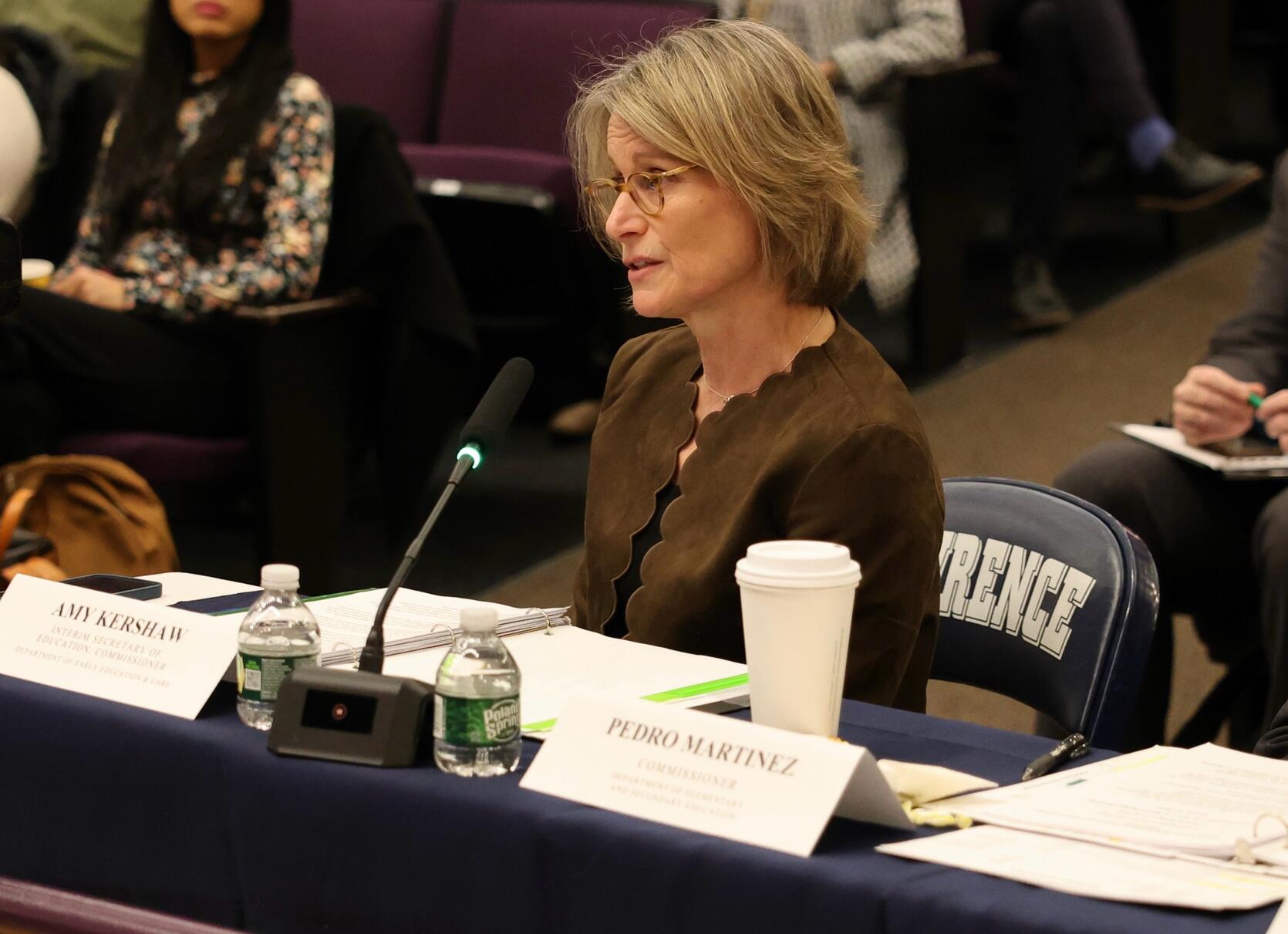 Commissioner Kershaw testifying at the FY27 budget hearing