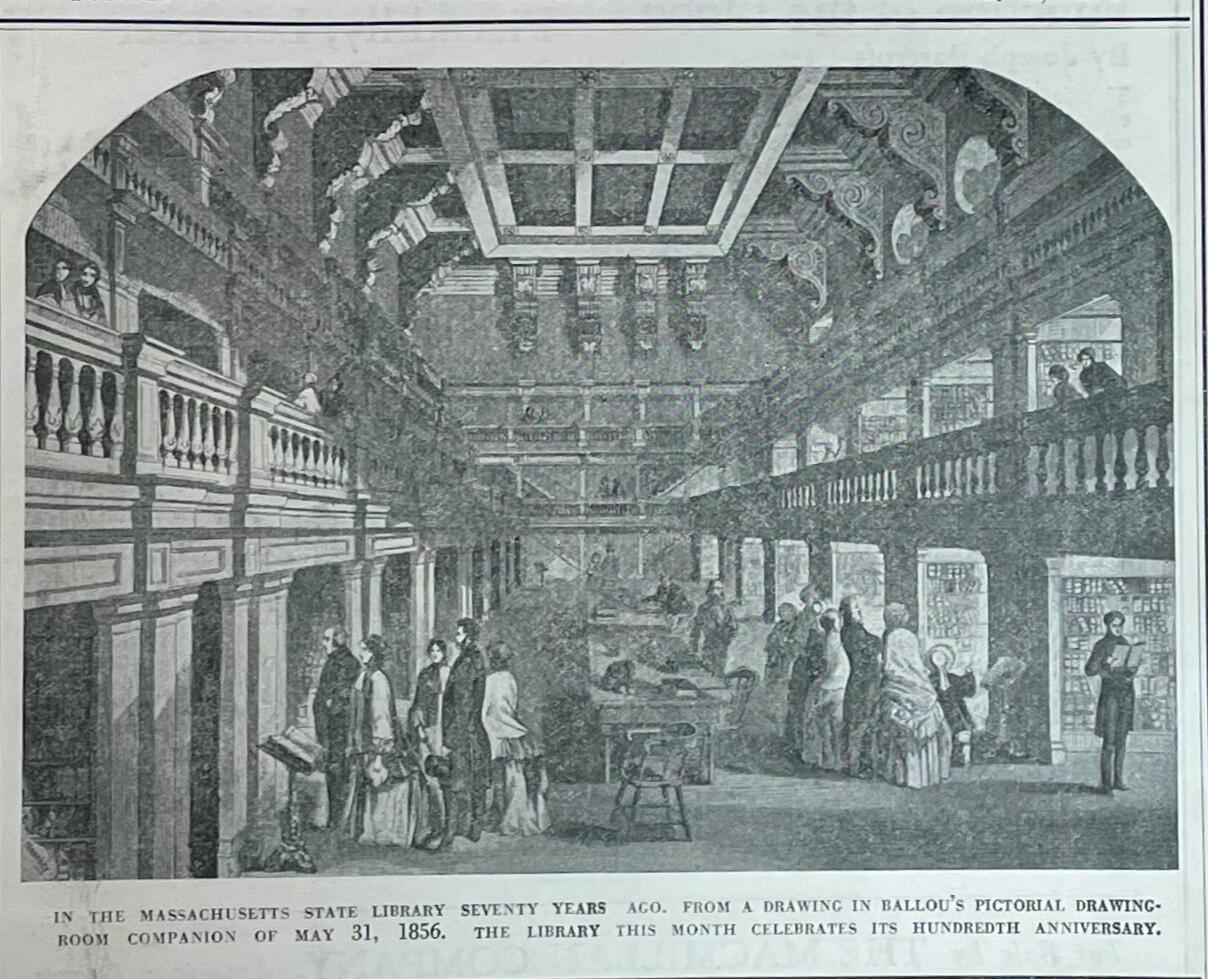 Illustration from the cover of Library Journal, March 1, 1926