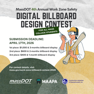 Graphic of National Work Zone Safety Awareness Contest guidelines