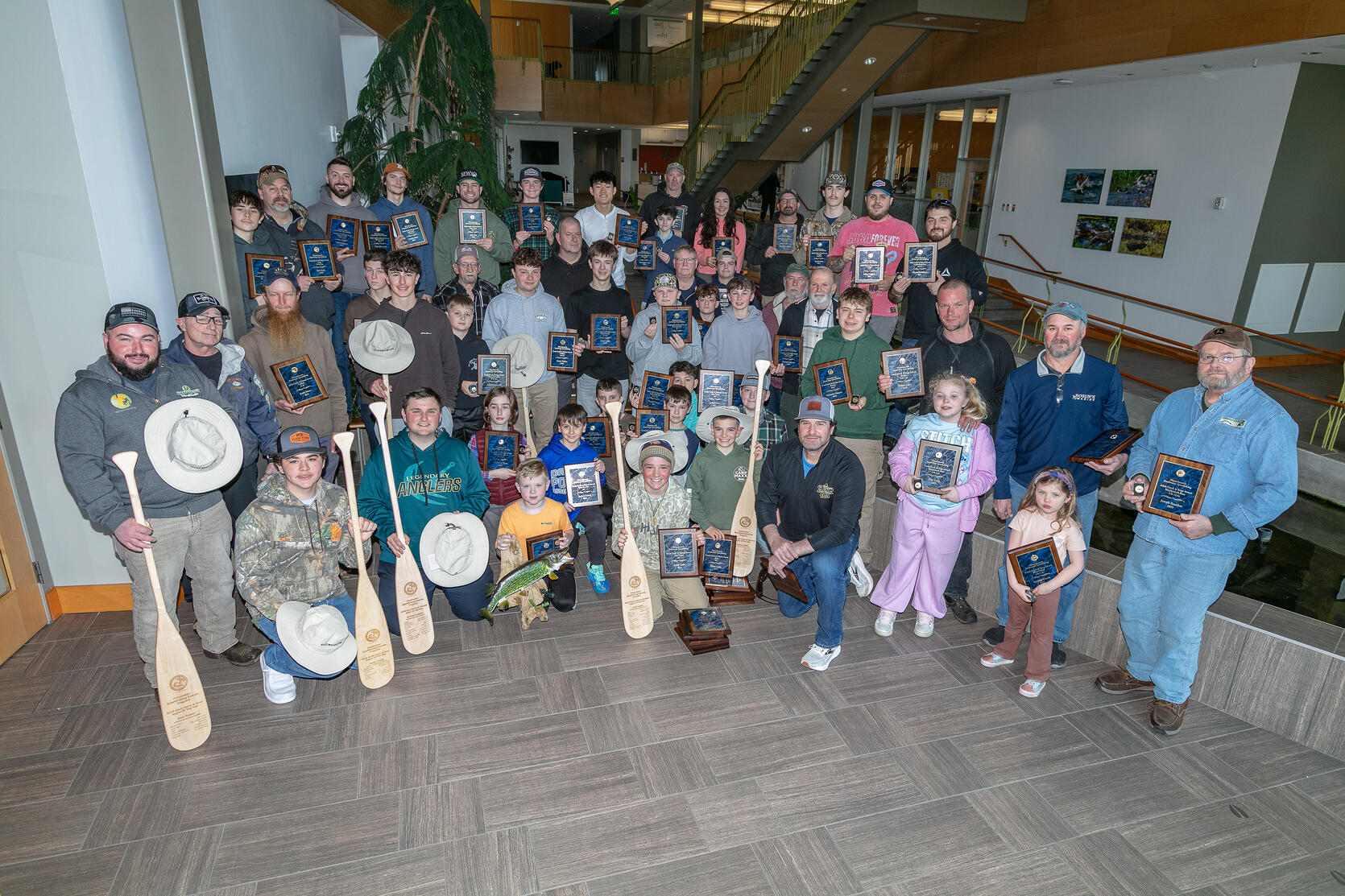 group photo of 2025 sportfishing awards winners