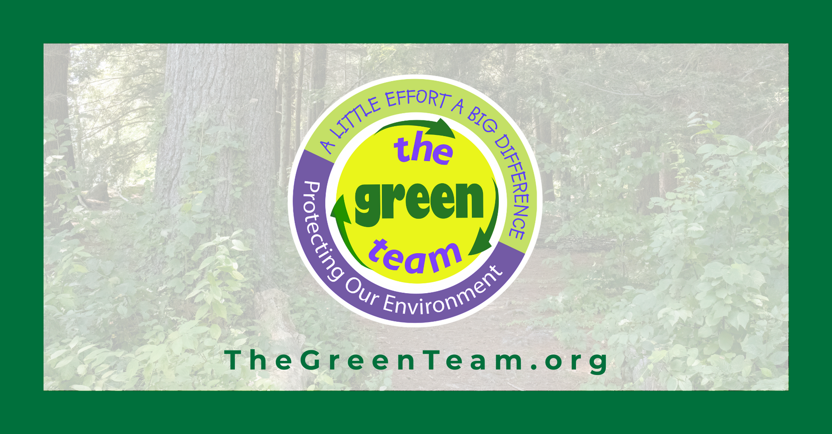 green team logo - Protecting our Environment - A little effort, a big difference