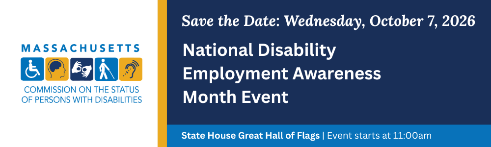 National Disability Employment Awareness Month Celebration banner, details follow in description.