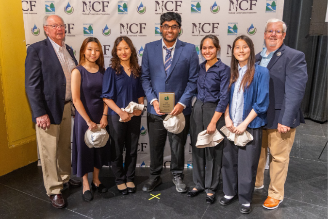 Lexington Highschool team members from left to right: Mari Kang, Jocelyn Chen, Rahib Hyder, Nalini Datta, Helen Miao