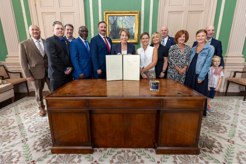 Governor Healey Ceremonially Signs Legislation Honoring Fallen Boston Firefighter Mathew Troy