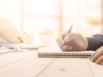 Person taking notes