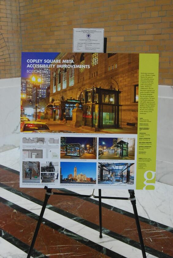 The display board for the project