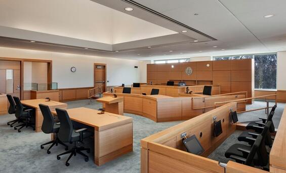 Photograph of the courtroom.