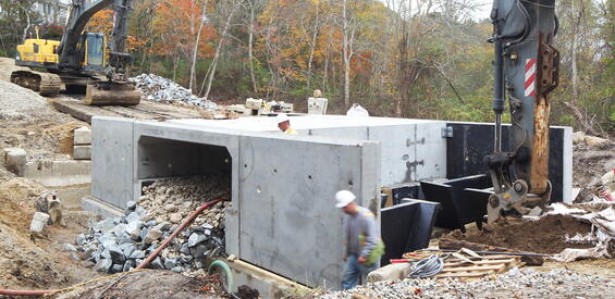 Culvert replacement underway