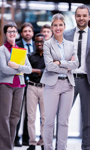 diverse group of workers
