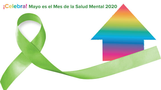 Green Ribbon Arrow Banner
