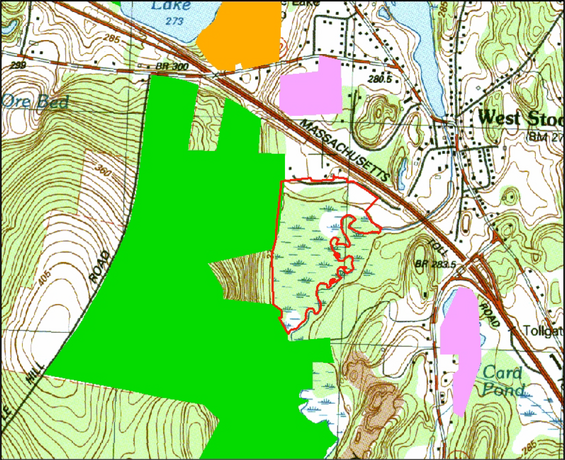 Map of Williams River preservation parcel.