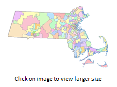 House Legislative Districts map