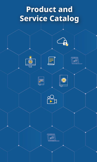 Product and service catalog graphic