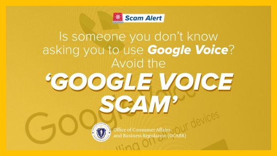 google voice scam graphic