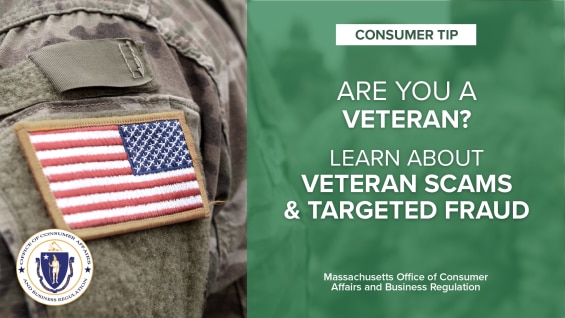 Consumer Tip: Scams and Fraud Targeting the Veteran Population