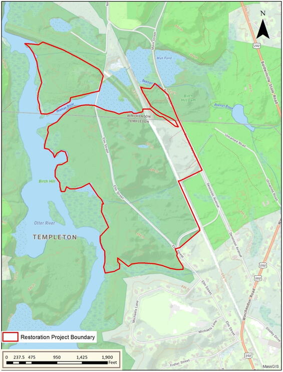 birch hill dam restoration area, phase 1