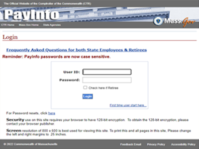 Retiree PayInfo