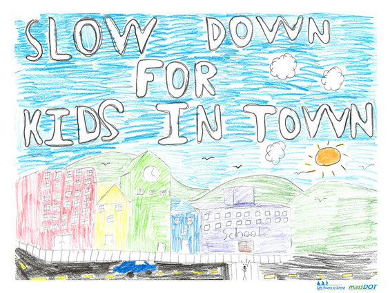 Slow down for kids in town