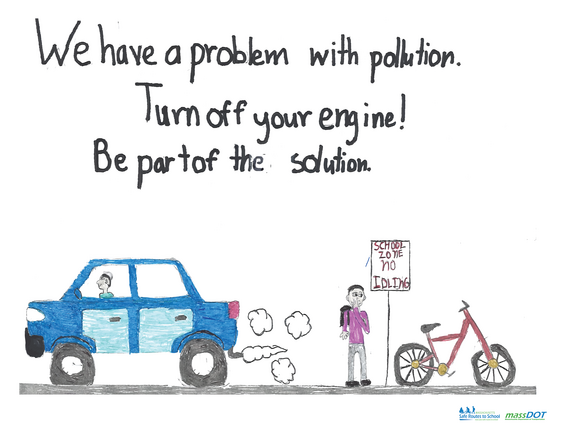 We have a problem with pollution. Turn off your engine! Be part of the solution.