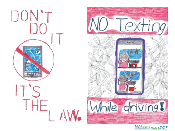 Don't do it. It's the law. No texting while driving!