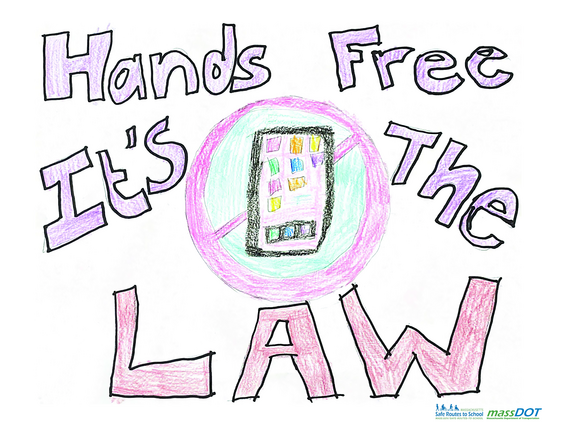 Hands free. It's the law