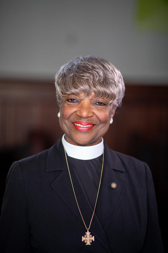 Rev. Sandra Whitley smiling