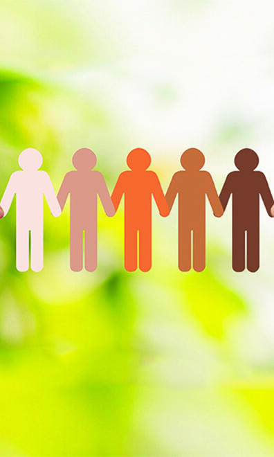 paper cutout of people 