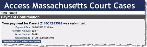 Payment Confirmation
