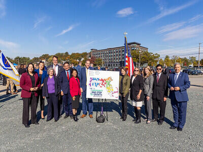Gov. Healey and Lt. Gov. Driscoll in celebration of FY23 Community One Stop for Growth