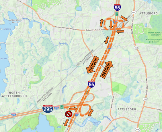 Detour map