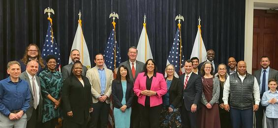 Lt. Gov Driscoll, Secretary Augustus and members of the Housing Advisory Council