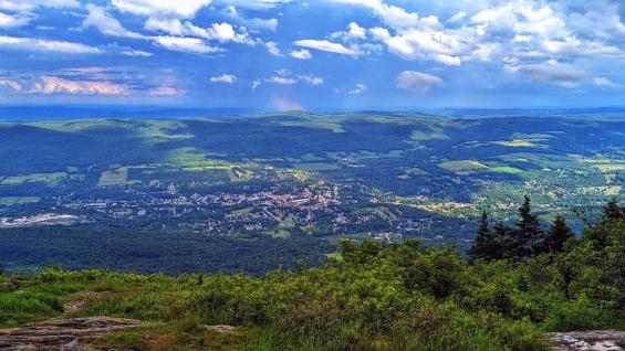 View of Adams, Massachusetts from Mount Greylock.