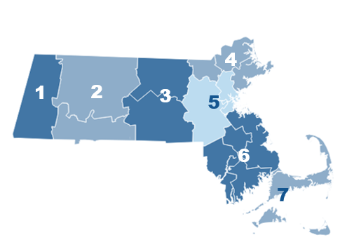 Map of Workforce Skills Cabinet Regions divided into Workforce Development Areas