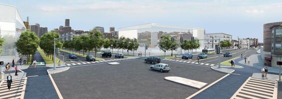 A rendering of the proposed boulevard. 