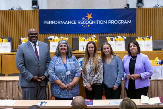 (L-R) Secretary Tutwiler, Cellucci Winner Mary McCurry, members of the Cellucci Family, and Lieutenant Governor Kim Driscoll