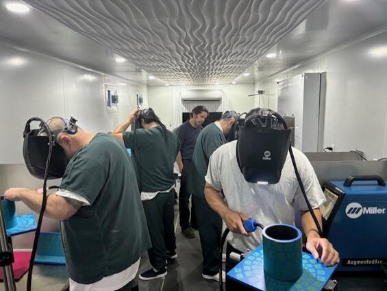 Incarcerated individuals at the Franklin County Sheriff's Office participate in a welding program