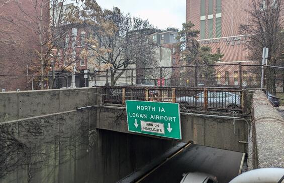 The current condition of the Richmond Street bridge over Route 1A North.