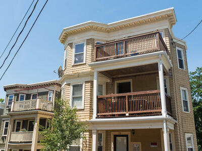A large house with balconies