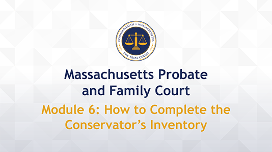 Module 6: How to Complete the Conservator’s Inventory