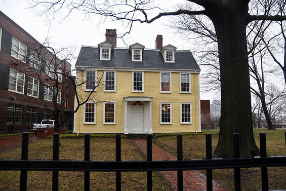 yellow historic house