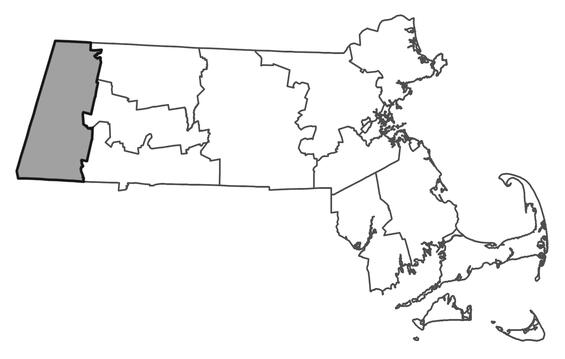 Map showing the distribution of this species in Massachusetts