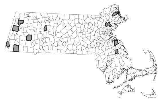 Myotis leibii range map