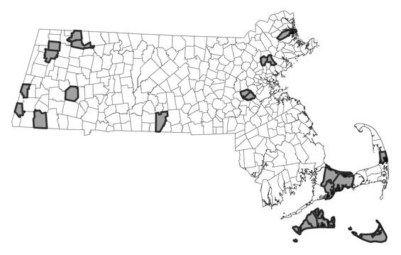 Myotis septentrionalis range map