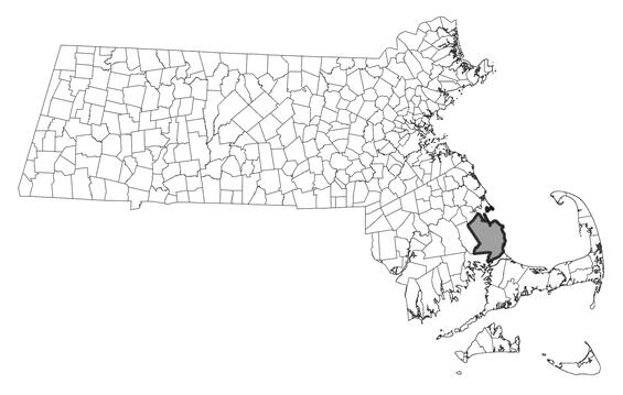Map showing the distribution of this species in Massachusetts